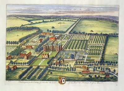Doddington in the county of Lincoln engraved by Johannes Kip by Leonard Knyff